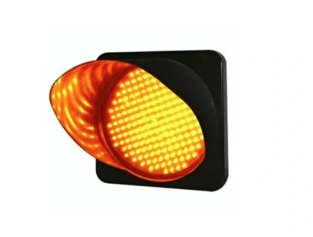 MA- 5678  12-Inch Orange Traffic Signal Light with Canopy