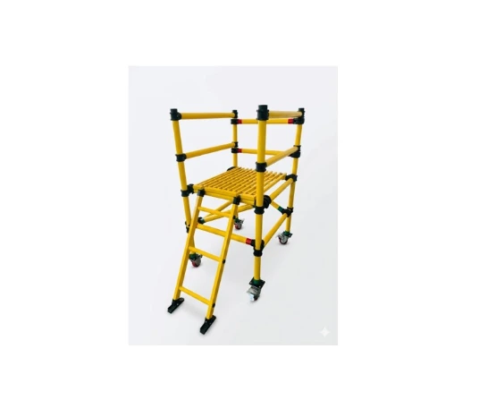 MA-2309 Mobile Maintenance Foldable Platform Trolley ladder